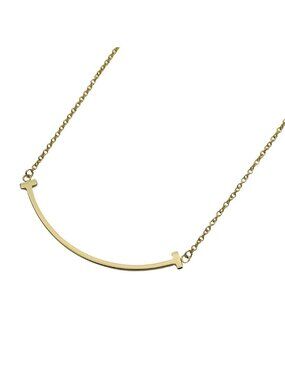 Tiffany & Co Necklace T Smile Small Yellow Gold
